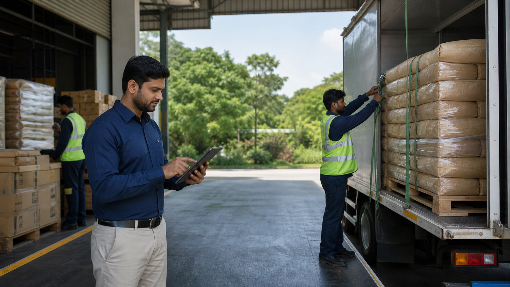 Coordinated loading and distribution of bulk food commodities